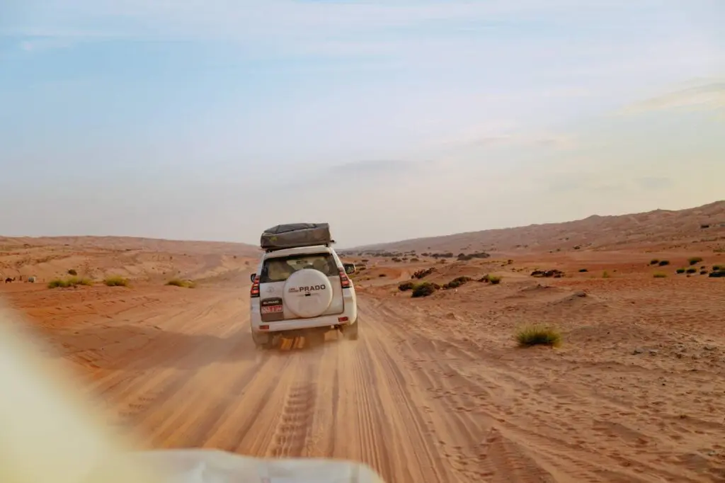 4x4 dans le désert à Oman